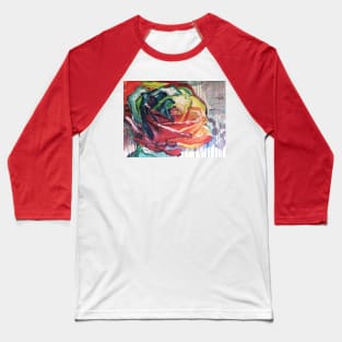 Rainbow Rose Baseball T-Shirt